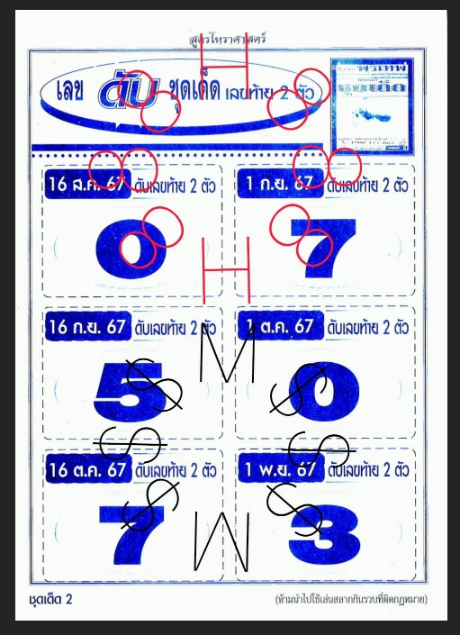 รวมเลขดับล่างหลายสำนัก